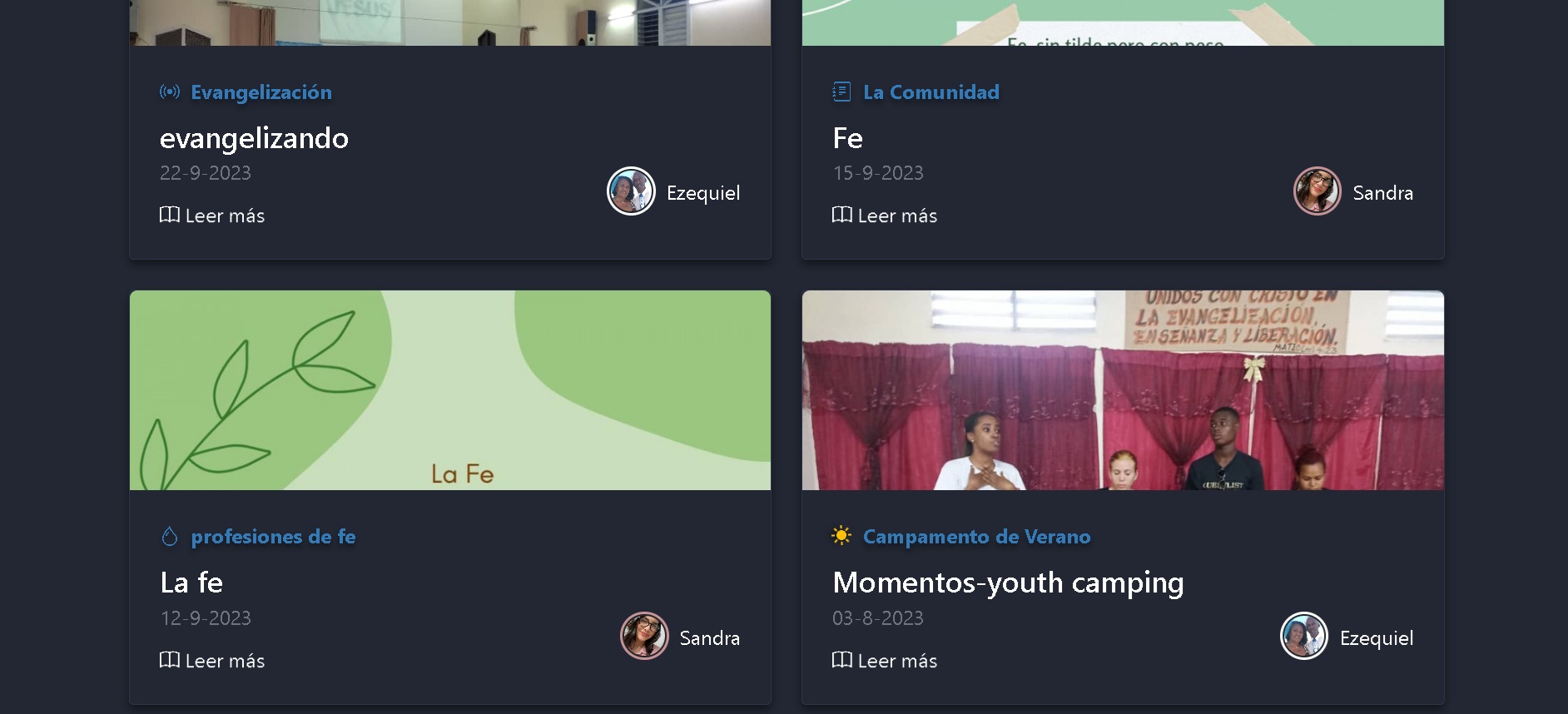 Posts view of Uno más para Cristo project