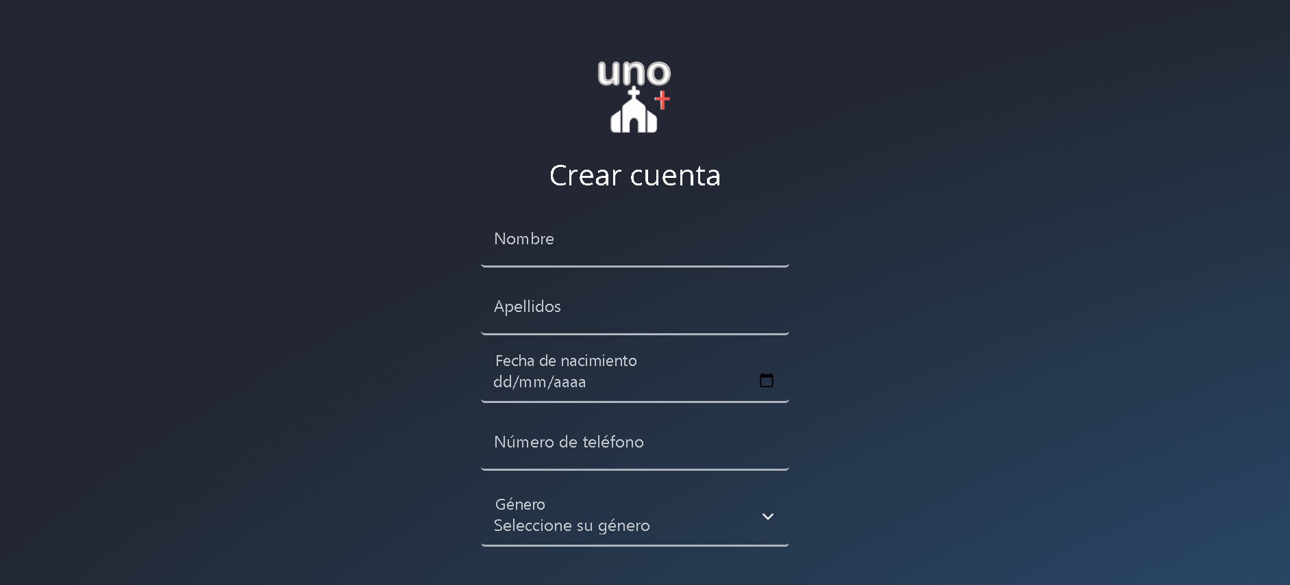 signup window of Uno más para Cristo project